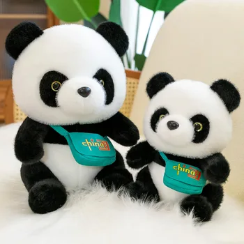 2023 Нова Китайска кукла Панда Плюшена играчка раница, Червена кукла Панда, Подаръци за деца, Туристически сувенири