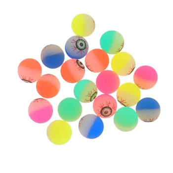24шт Подскачащи топки, Надуваеми топки за очни ябълки, аксесоари за парти, материал за чанти, играчки за очните ябълки и за деца, децата (смесени цветове)