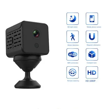 ANPWOO HD 1080P Камера, Wi-Fi Безжична Нощен Домашна Сигурност, уеб-камера за откриване на мобилни устройства, Малка камера W17