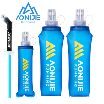 AONIJIE най-новият SD30 2 елемента 250 мл 500 мл Мека фляжка за вода Сгъваема разборная бутилка от TPU без бисфенол А за работещи чанти Wait Pack
