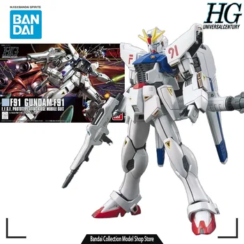 Bandai Оригиналния МОДЕЛ КОМПЛЕКТ GUNDAM HG Gundam F91 h167 1/144 Аниме Фигурка В Събирането на Модел на Играчки, Модели на Подаръци За момчета