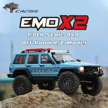 CROSSRC ЕМО X2 COUGAR 4WD RTR 2.4ghz 1/8 Радиоуправляемая Електрически модел на колата с дистанционно управление, Робот играчки за деца и възрастни