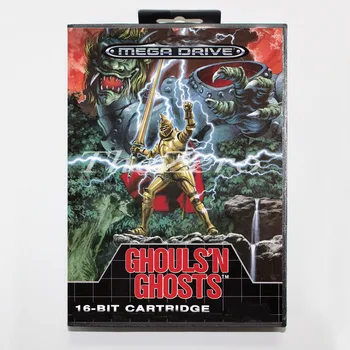 Ghoulsn Призраци с кутия за 16-битова игра на карти MD за MegaDrive/Genesis JAP/EU-US Shall Castleof