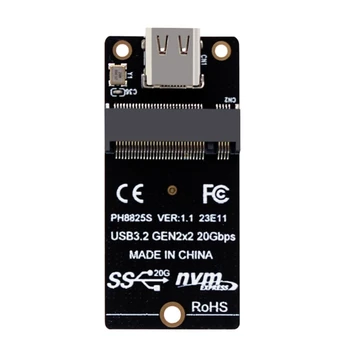 M. 2 NVMe Твърд корпус Адаптер Поддръжка на USB3.2 20 gbps Твърд калъф карта на Директна доставка