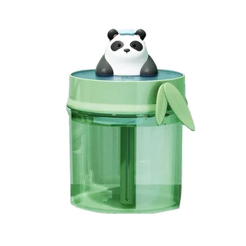Panda Овлажнител на въздуха USB Maker Спрей за Ням ултразвуковата хидратация Зелен