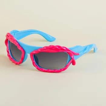 Y2K Модни Личностни Нарушения на Спортни Дамски И Мъжки Слънчеви Очила в Ветрозащитной Рамки Дизайнерско Синьо За Мъжете И Жените 2023