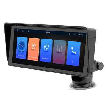 Видеорекордер CarPlay с 10-26дюймовым HDсенсорным екран снабден с Bluetooth за свободни ръце и за възпроизвеждане на музика на английски с фиксирани камери
