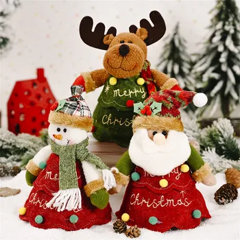 Дядо Коледа е Коледната Кукла Забавни Коледни Декорации за дома Лосове Коледни Украси Коледно Дърво Декор 2023 Навидад Натальные Подаръци