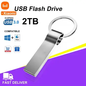 За XIAOMI Метален USB Флаш-Памет 128 Г Флаш памет OTG 256/512 GB 1/2 Т Пръчка Memory Stick Устройства, U Диск Водоустойчив Memoria USB