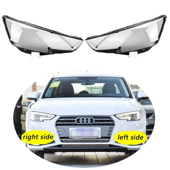 Използва се за Audi A4 B10 2017-2019 Прозрачен капак фарове Лампа на Предния фар Обвивка на абажура лещи обвивка