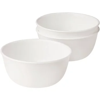 Класически зимен хладилни бяло, купа за супа комплект от 3 броя, 28 грама