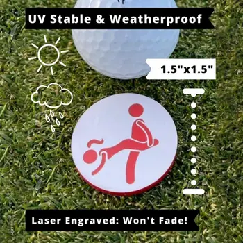 Маркери за топки за голф с кръгла форма, иновативни дървени маркери за топките за голф, иновативни дървени маркери разпоредбите на топки за спорт с топка