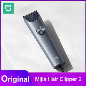 Машина за подстригване на коса Mijia Hair Clipper 2 Професионални Фризьорски салон машина за подстригване на коса IPX7 Водоустойчив Електрически Тример за коса за мъже И Жени