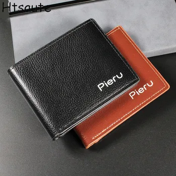 Модерен Мъжки портфейл с кръстосан модел, кратък мъжки портфейл, държач за карти, Тънка кесия, портфейл за пари, луксозна чанта carteira hombre