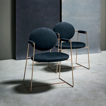 Модерни столове в скандинавски стил, Удобни преносими столове за дневна, Луксозен дизайн, Бархатное стол за отдих, Салон за мебели Sillas Plegables MQ50KT