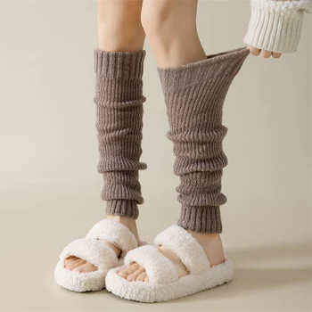 Модни Дамски Гети на Високо качество, Есен-Зима, Нови топли Дълги чорапи за жените, елегантен дизайн, обикновена гамаши над коляното
