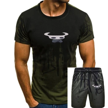 Мъжки t-shirt Hollow Knight с Черепа, Новост за игри, Тениска с кръгло деколте, 100% Памук, Извънгабаритни Camisas Hombre