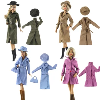 Нов дизайн, комплект с дълъг утиным вятъра, Коледна зимни облекла, костюми, облекло за 1/6 BJD Xinyi кукли Барби, подарък за кукли ST FR