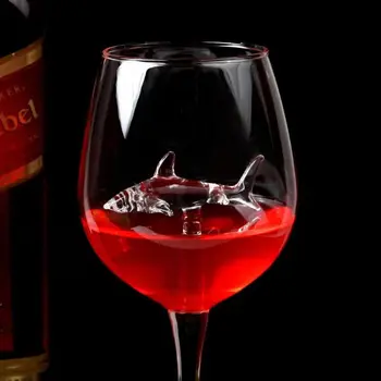 Нов Креативен Чаша за червено вино Shark, на Чаша Вино от Висок Borosilicate стъкло, Чаша за коктейли 