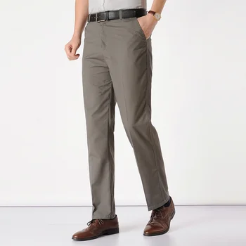 Нови висококачествени ежедневни модни удобни дишащи дизайнерски мъжки марки на дрехи 2023, Прави дълги панталони с ципове