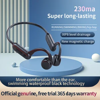 Нови слушалки X18PRO с Bluetooth-памет с истинска костна проводимост, Спортен ниво 8, Водоустойчив Безжични слушалки Bluetooth за гмуркане