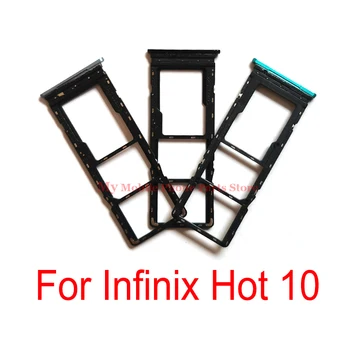 Новият Притежател на сим-карти за Infinix Hot 10 X682, слот за sim-карта, адаптер за четене на тави, Резервни части За Infinix X682