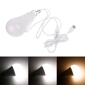 Преносима светодиодна лампа с Мощност 10 W, нощна светлина, захранван от USB, Лампа за къмпинг, Водоустойчив фенер за палатка, Led светлини, аварийно осветление H8WD