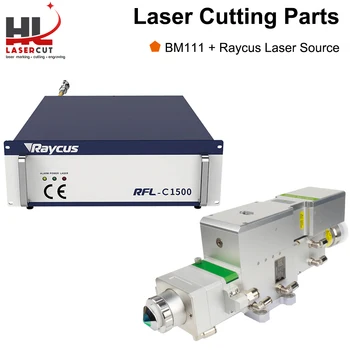 Режещата глава лазер Raytools BM111 капацитет от 0-3,3 kw с автоматично фокусиране и лазерен източник Raycus RFL-C1500S мощност 1500 W за рязане на метал