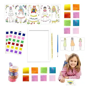 Ръчно рисувани Награда-книжка за оцветяване Детска безкрайна мечта 3D Одевалка Мультяшная играчка за Награда-книжка за оцветяване САМ Пъзел Материал за рисуване Опаковка