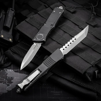 Сгъваем нож Micro Big Динозавър t6061 с дръжка vg10 Blade-tech нож нож за ключодържател 포켓나프프 джобен нож