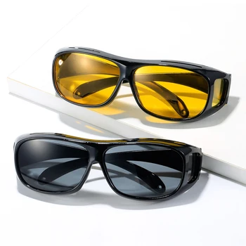 Уред за нощно виждане с висока разделителна способност за шофьорите-мъже и жени, ветроупорен очила, разрывающие слънчеви очила, слънчеви очила с защита от uv