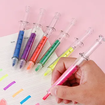 Химикалка писалка 6шт с течен инжекционна форма инжектор Канцеларски материали