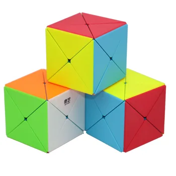 3 бр./компл. QiYi Дино Cube 3X3 Magic 2x2x2 X-образна Магистралата Куб Qiyi X Cube Без Етикети, Професионални Играчки-Пъзели, Детски подаръци