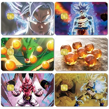 Водоустойчиви стикери в стил аниме Dragon Ball Z, Goku борба зеленчуци Buou, банкови кредитни карти, стикери за автобусни стикери, колекция от играчки, подаръци