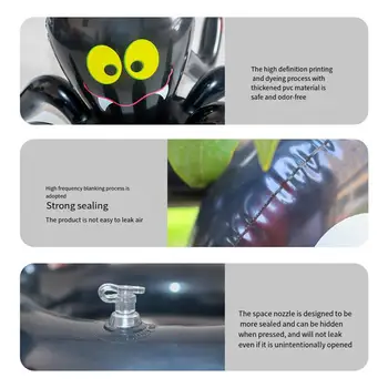 Износостойкая играчка за ези-пръстени, интерактивна надуваема играчка-паяк, за да се хвърлят на пръстените 