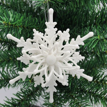 Коледна 3D висулка във формата на снежинки, Украса за Новогодишната Коледно парти, декорация във формата на снежинки, елхи, направи си сам, Коледа