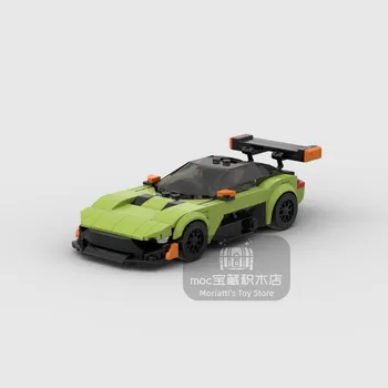 Монтаж на Градивен MOC GT3 Модел Суперавтомобил Зелена Класическа играчка За възрастни, статичен дисплей, подарък-сувенир, който е Съвместим С