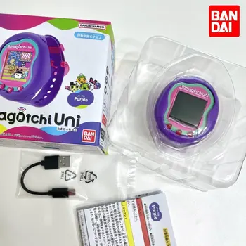 Оригинални часовници Bandai TAMAGOTCHI Uni розов цвят със сензорен екран, електронен игрален автомат за домашни любимци, животни-фигурки, играчки за деца