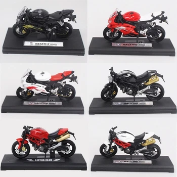 Реалистична модел на мотоциклет 1/16, Играчка комплект, рафтинг, Мотоциклет, Хоби, са подбрани играчка